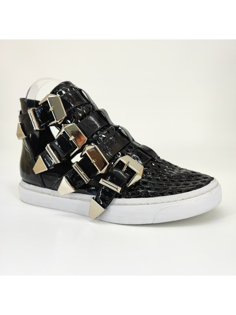 Jeffrey Campbell Indie-Hi Women's Size 9 US Black Patent Leather Heels Shoes
